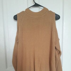 H&M Divided cold shoulder sweater, mustard yellow